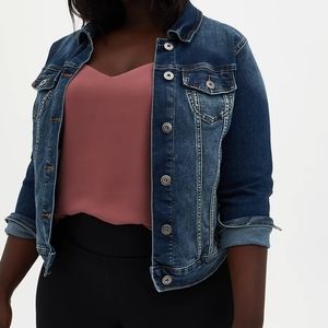 Torrid denim trucker jacket